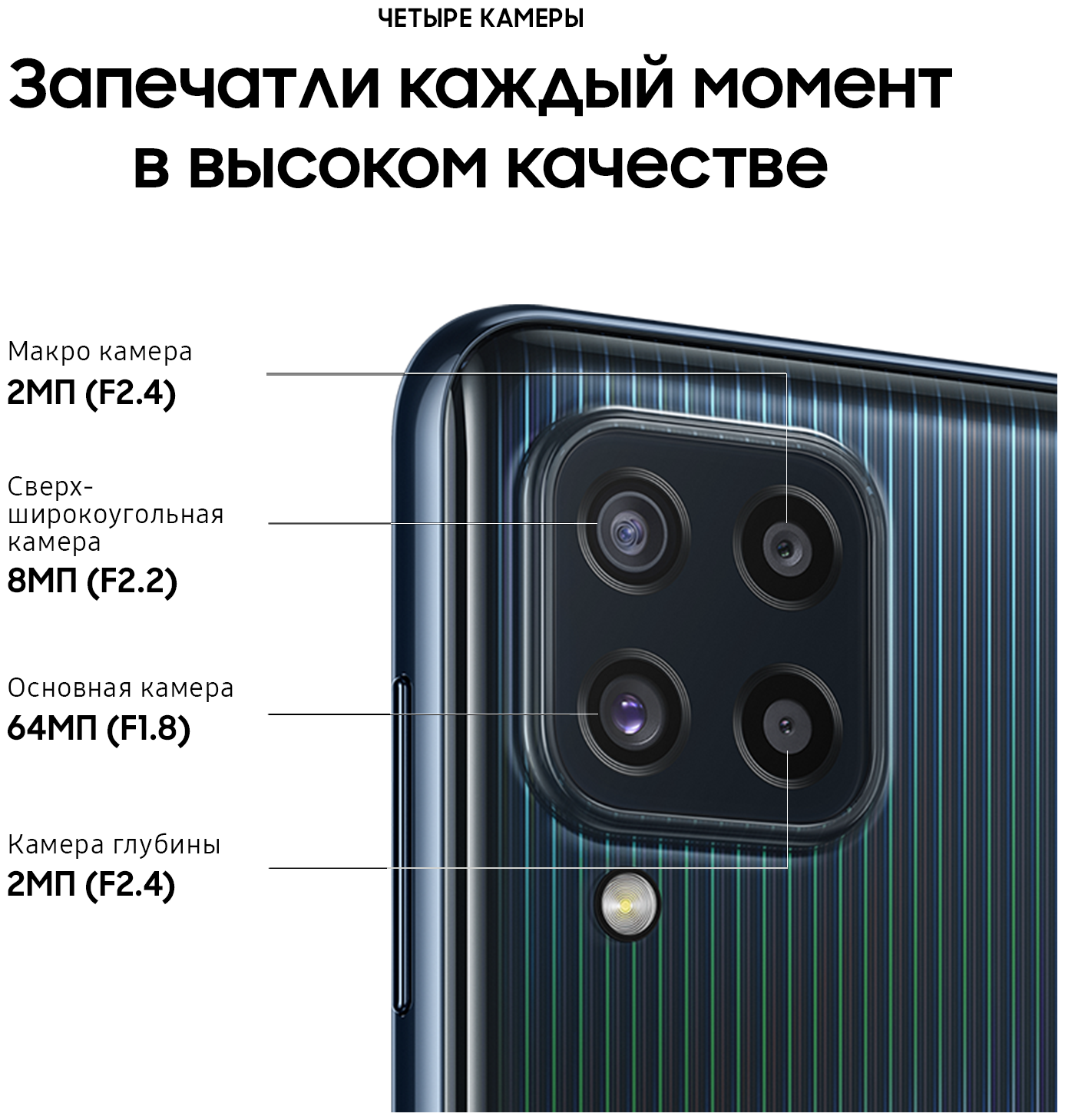 картинка Samsung Galaxy M32 6/128GB белый (RU) от магазина Симпатия